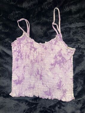 Women's Lavender Tie-Dye Cami Tank Top